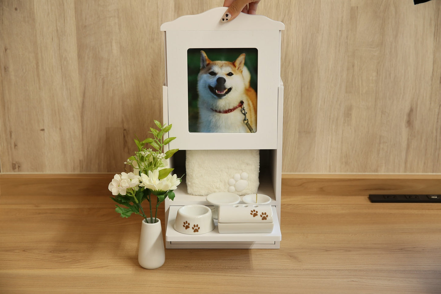 国産ペット仏壇「クリメイションボックス」台・引き出し付き