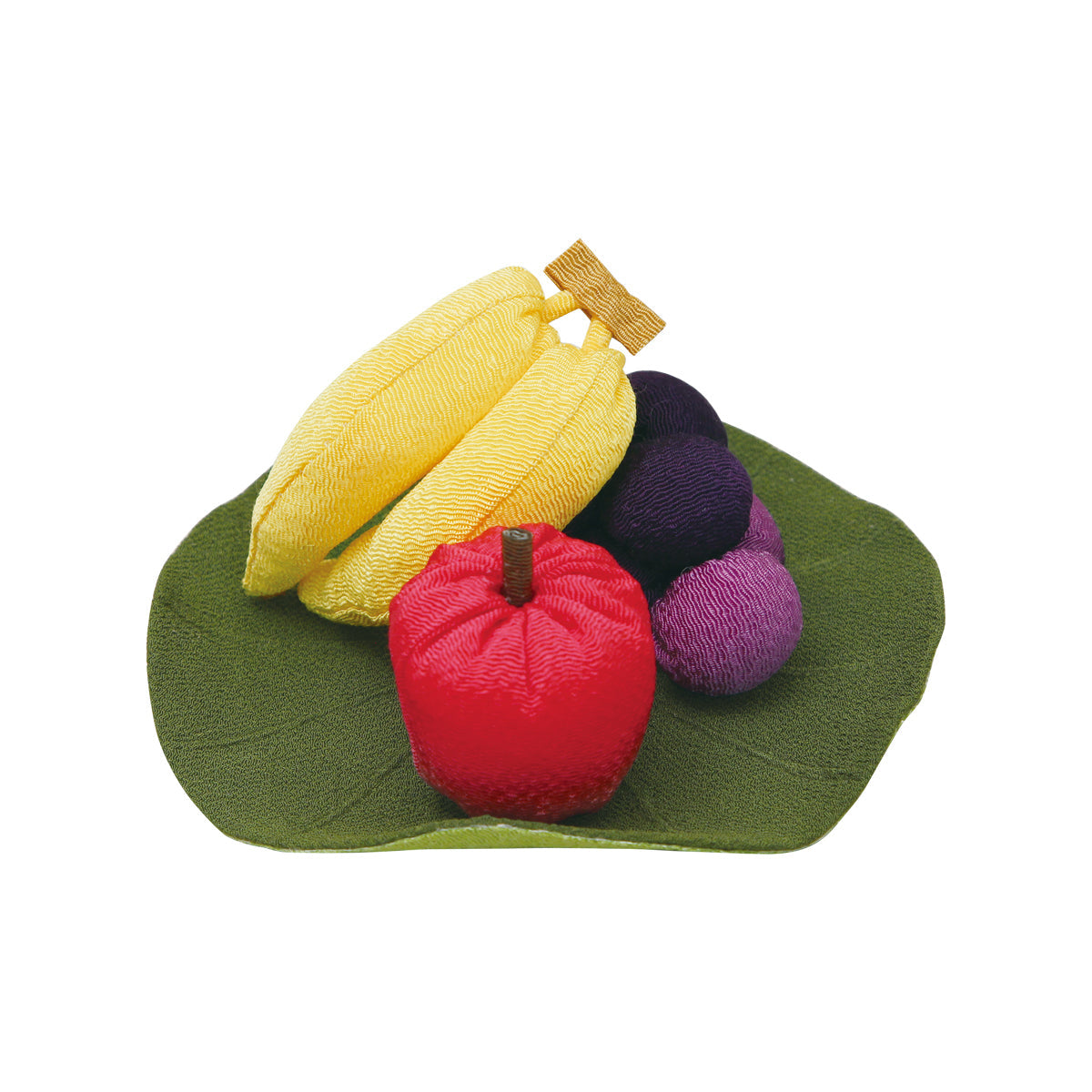 ちりめん細工お供え物(小)果物セット ハス付