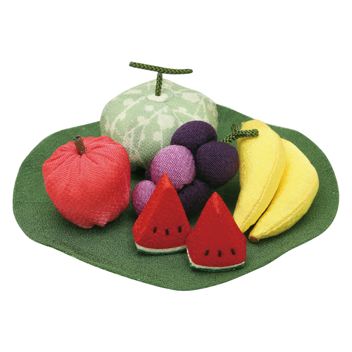 ちりめん細工お供え物(大)果物セット ハス付