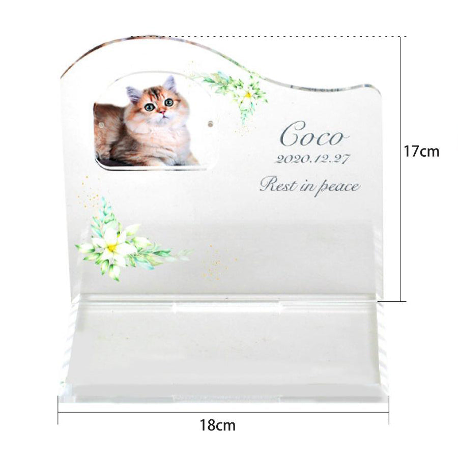 メモリアル背板付きステージ　お写真印刷