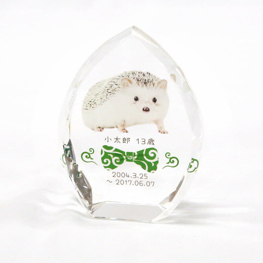 ペット位牌 リーフクリスタル