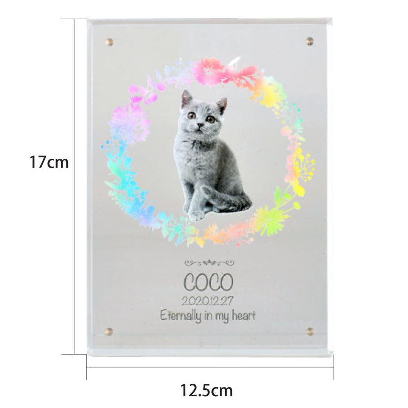 メモリアルアクリル写真立て