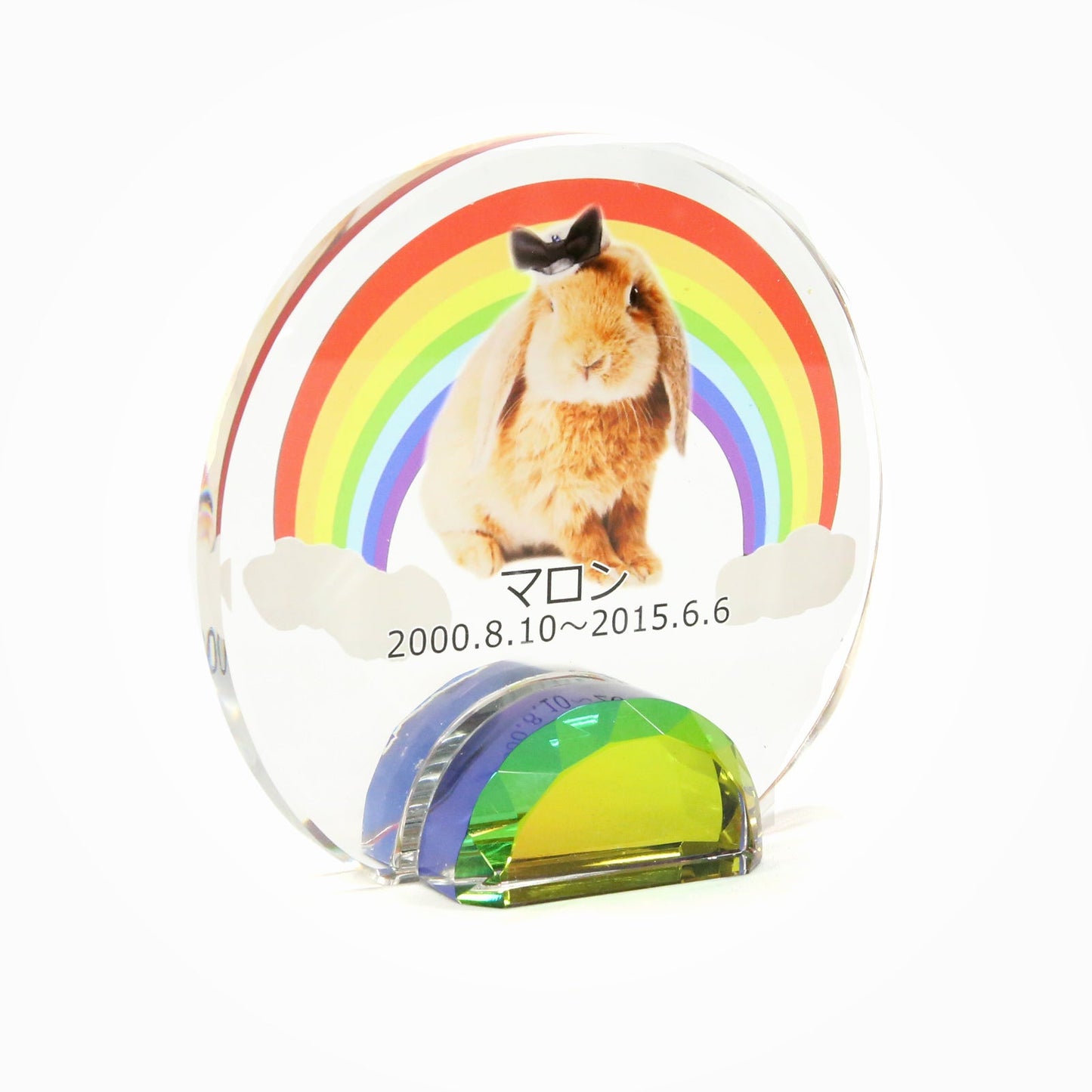 クリスタル位牌　レインボークリスタル