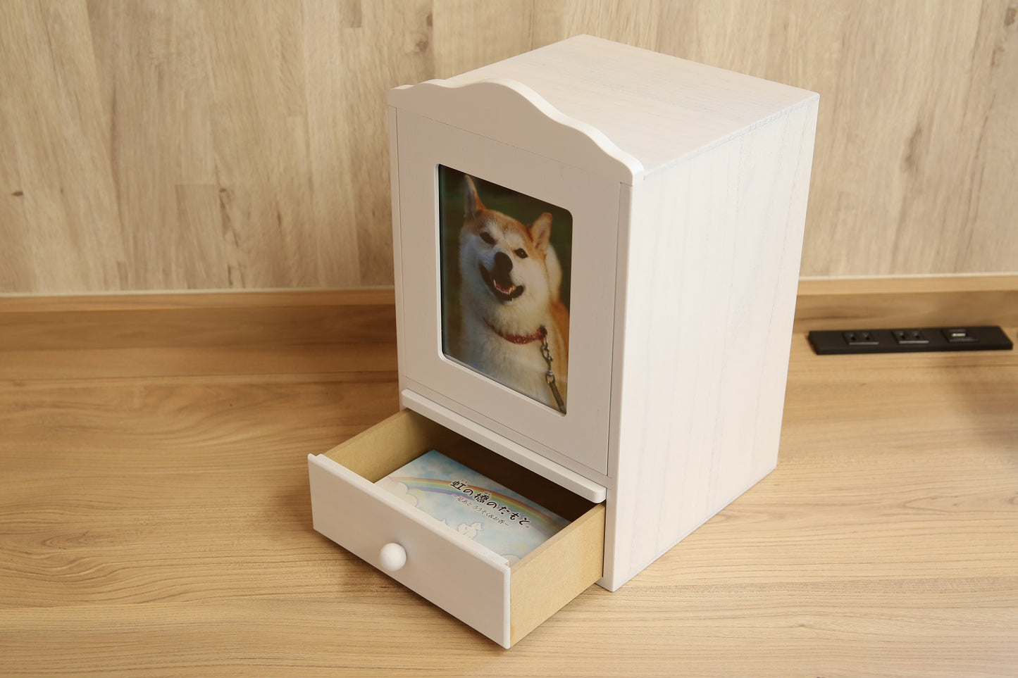 国産ペット仏壇「クリメイションボックス」台・引き出し付き