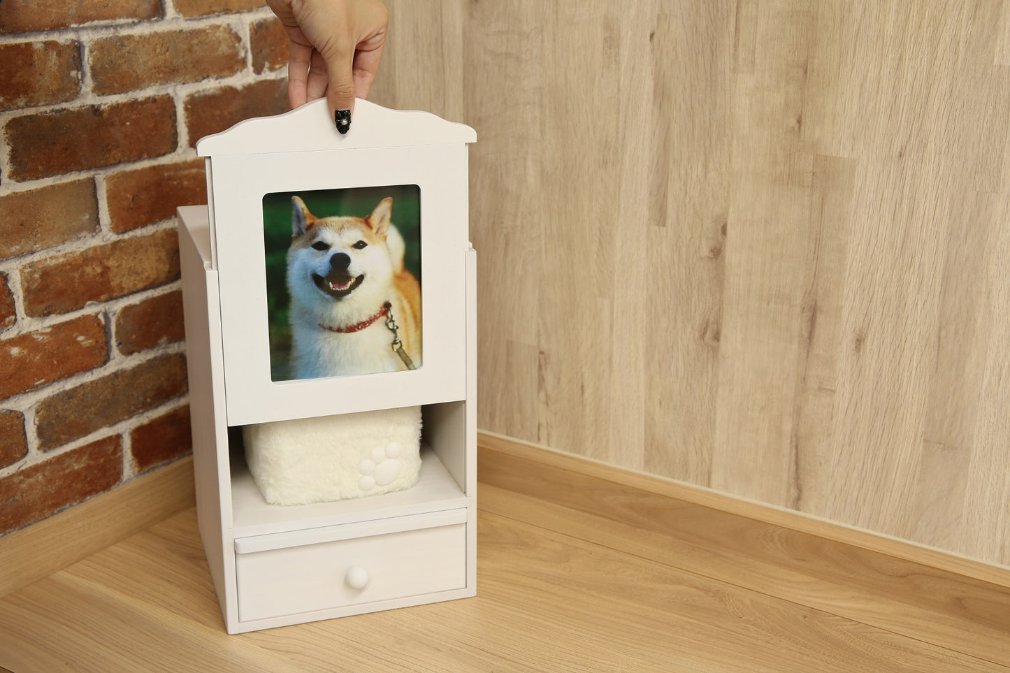 国産ペット仏壇「クリメイションボックス」台・引き出し付き