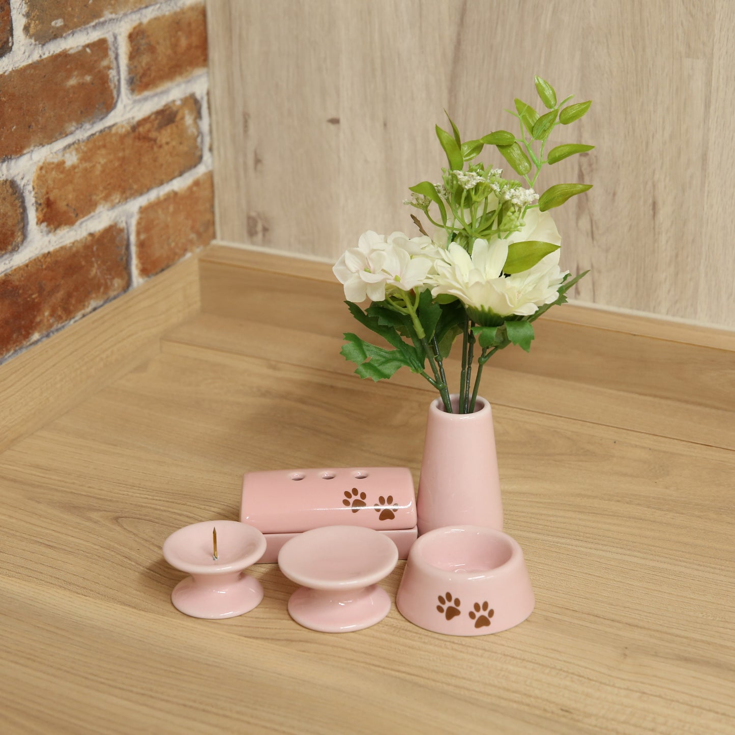 仏具5点セット　足あと