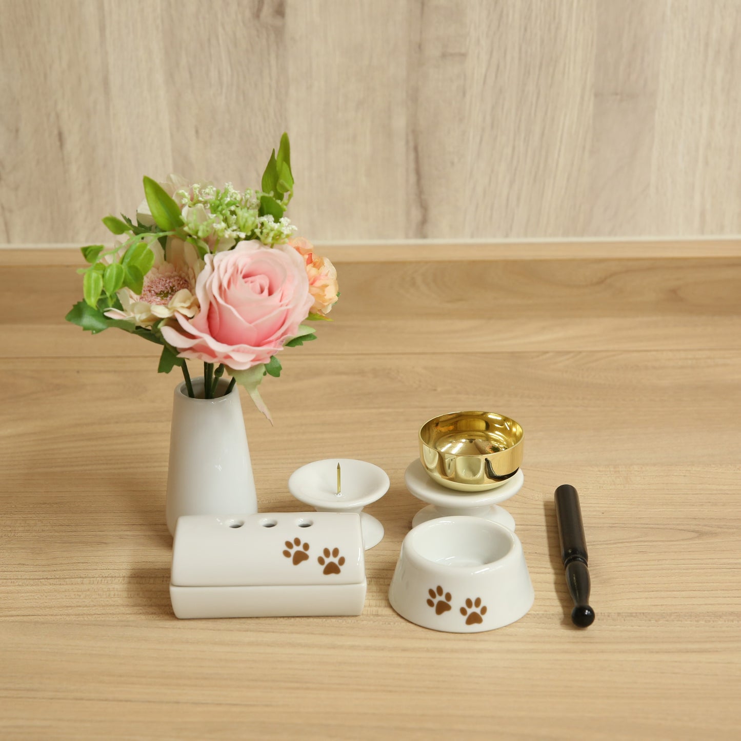 仏具5点セット　足あと