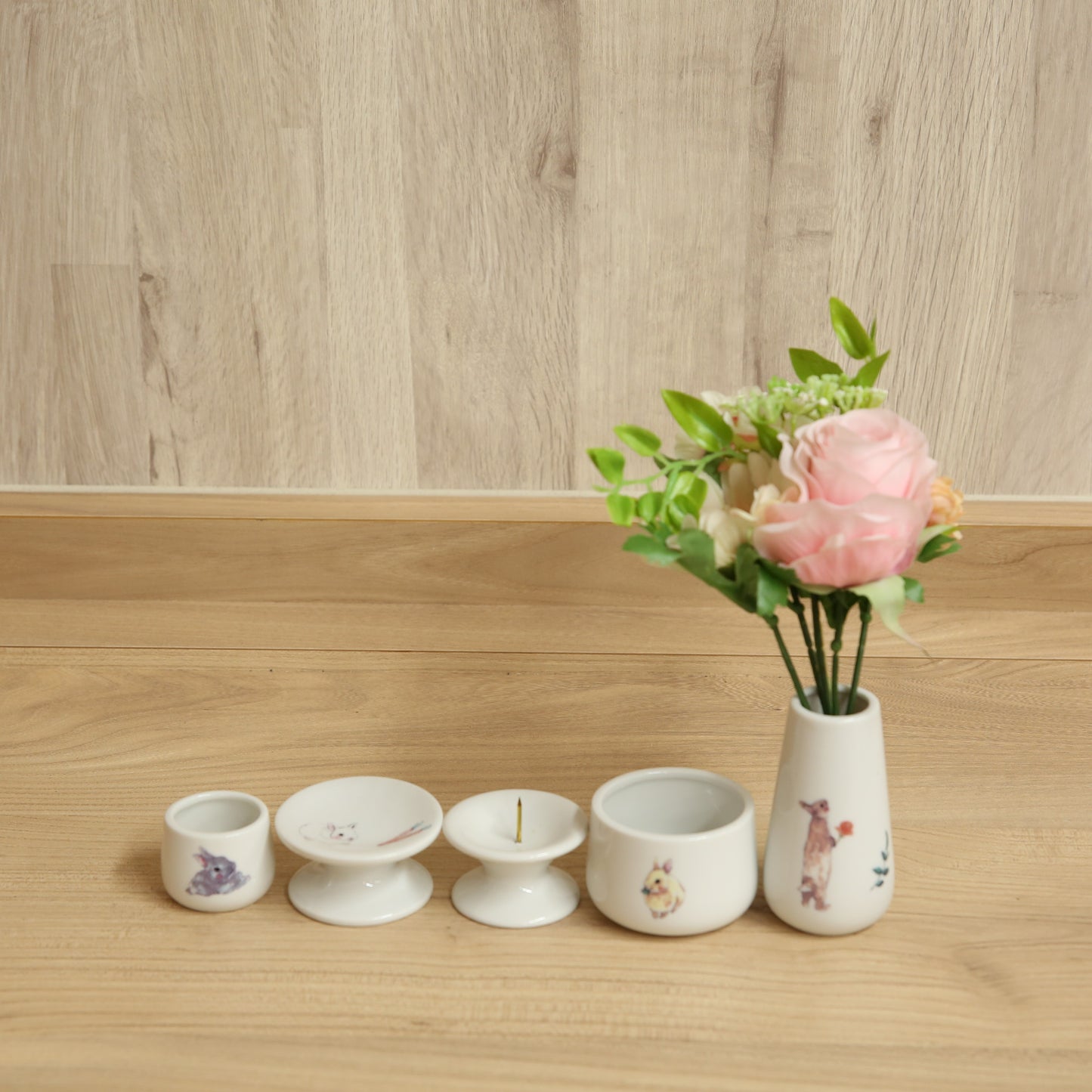うさぎの仏具5点セット