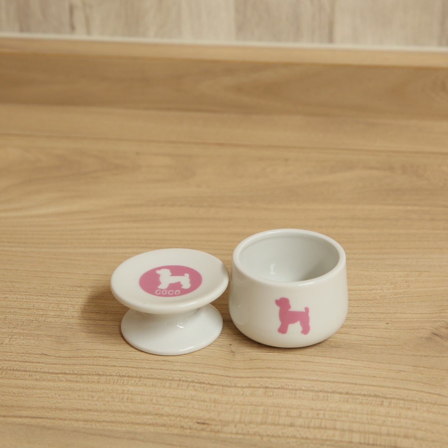 【お名前入り】犬シルエットお名前入り仏具5点セット