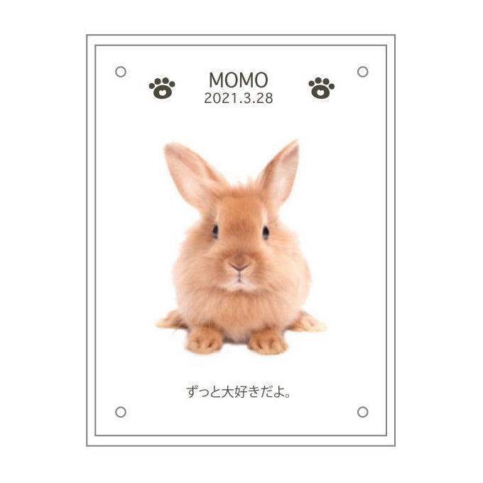 メモリアルアクリル写真立て