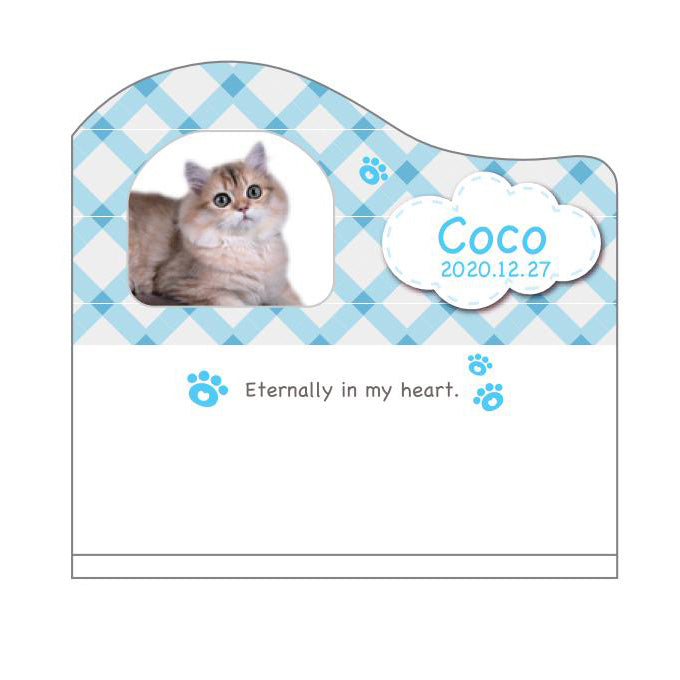 メモリアル背板付きステージ　お写真印刷