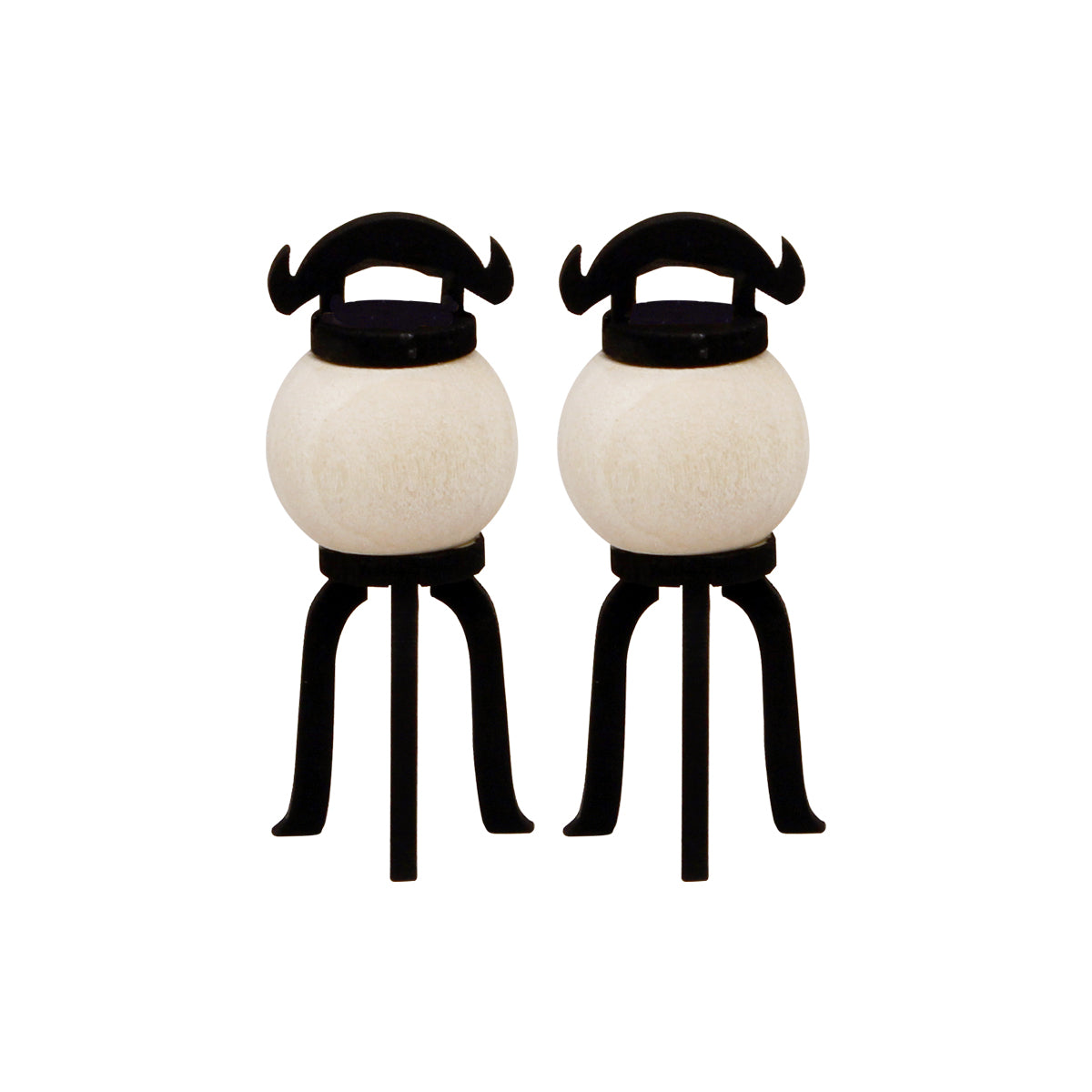 木製盆提灯一対