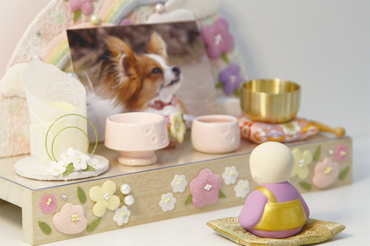 感謝の心　お坊さん(紫)