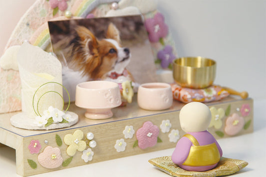 感謝の心　お坊さん(紫)