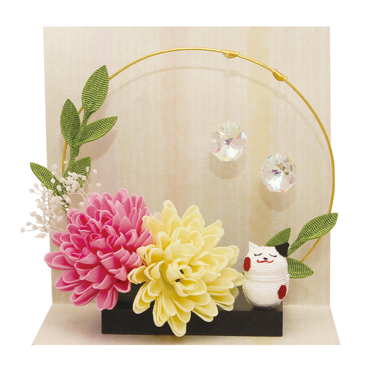 小さな虹と動物　フラワー・サンキャッチャー