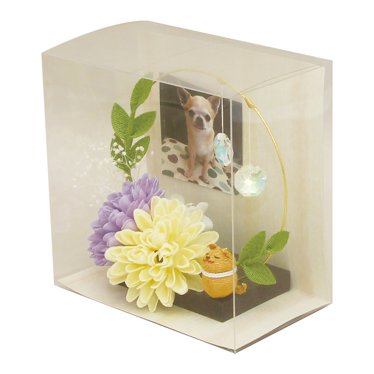 小さな虹と動物　フラワー・サンキャッチャー