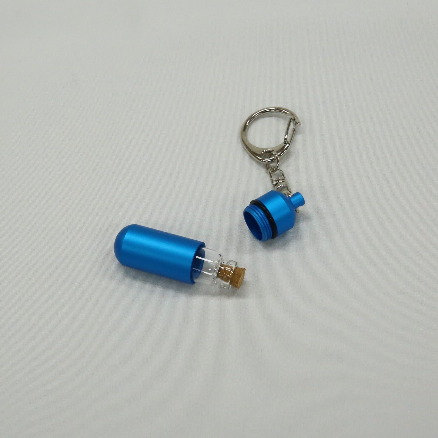 【ガラス管入り】足あとマーク入り 遺骨カプセル S