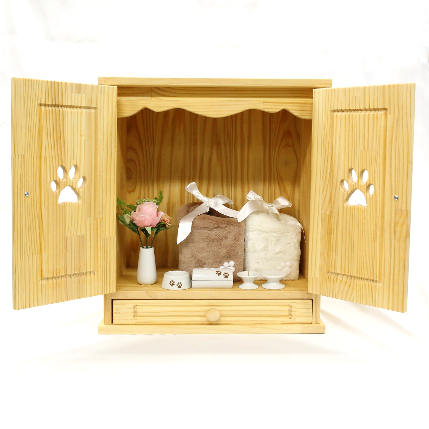 足あと 国産カントリー仏壇＜天井ライト付き＞