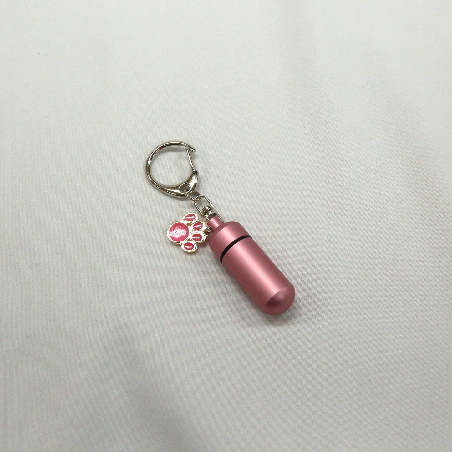 【ガラス管入り】足あとチャーム付  遺骨カプセル