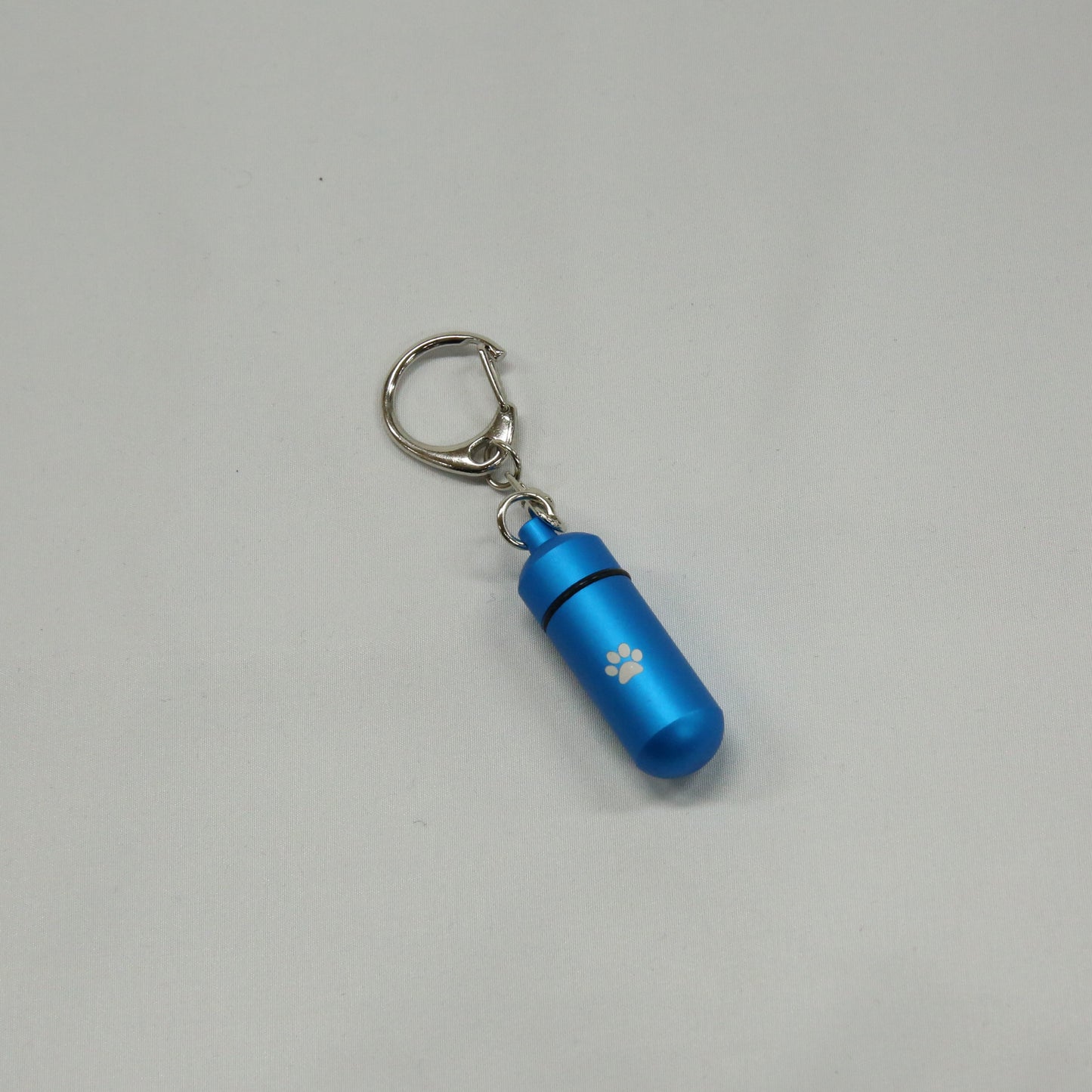 【ガラス管入り】足あとマーク入り 遺骨カプセル S