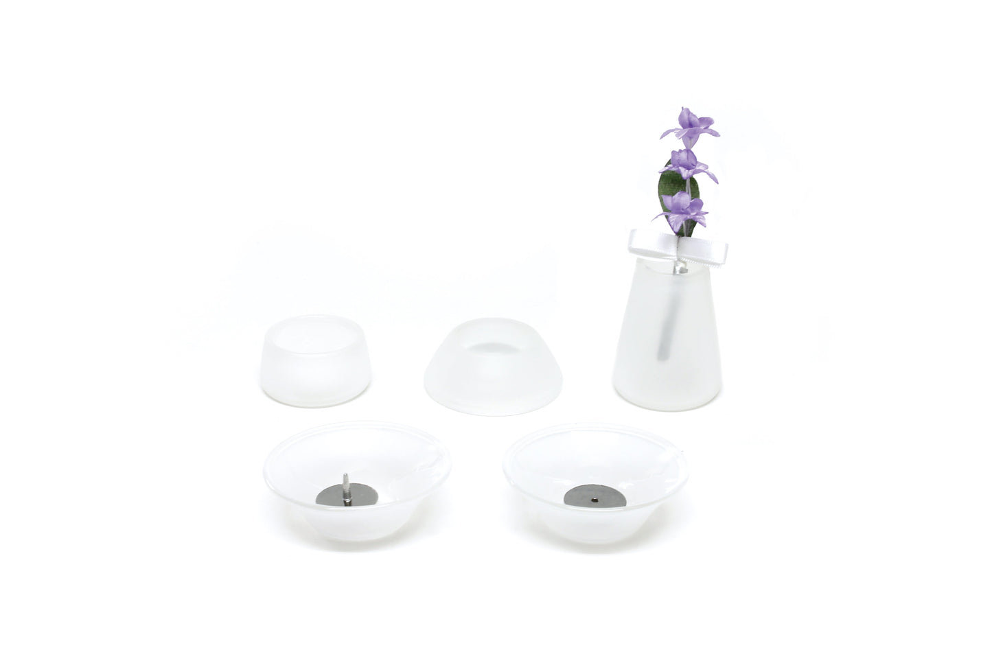 硝子フロスト　仏具8点セット