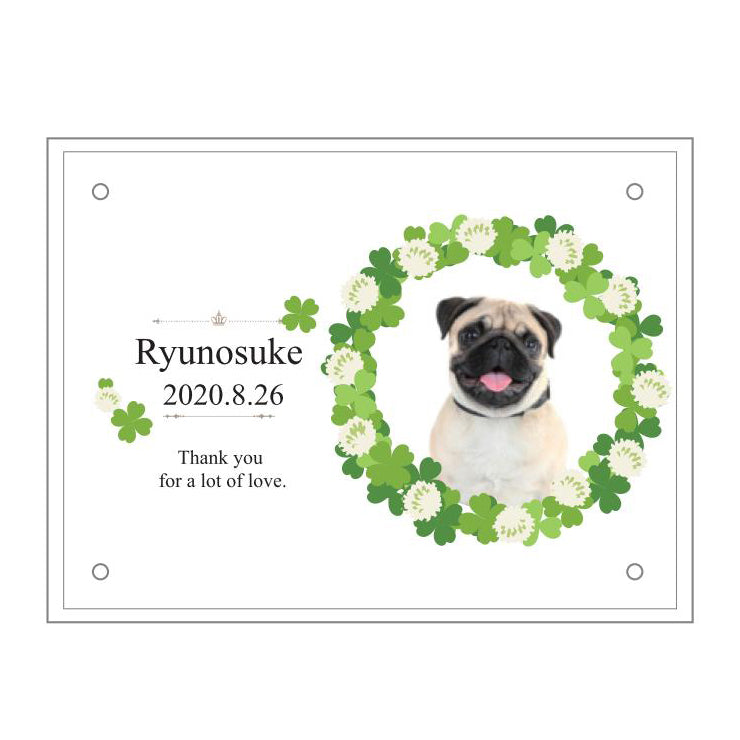 メモリアルアクリル写真立て